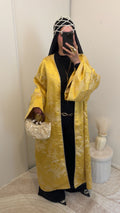 Kimono brocard oversize | Jaune